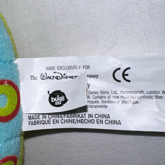 New Disney Bugs Life Heimlich Plush Bean Bag Toy 9 in beanie - Picture 7 of 9